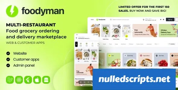 Foodyman v2023-10 - Multi-Restaurant Food and GroceryFoodyman v2023-10 - Multi-Restaurant Food and Grocery - Android - CodeCanyon Null