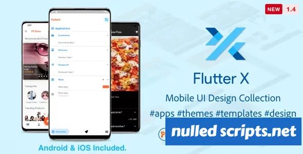 FlutterX v1.4 - Flutter UI Kits Widgets and Template Collection For iOS & Android - Android - CodeCanyon Null