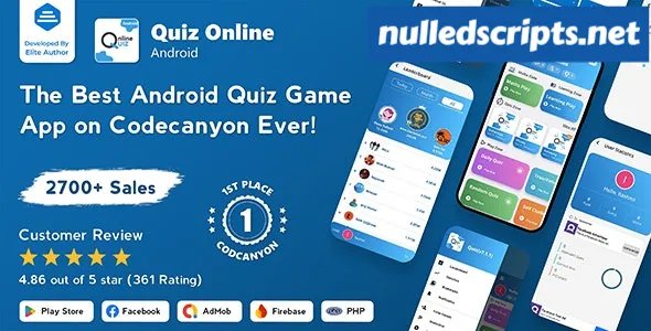 Quiz Online v7.1.3 - Trivia Quiz - Quiz Game - Web Quiz + Admin Panel - nulled - Android - CodeCanyon Null