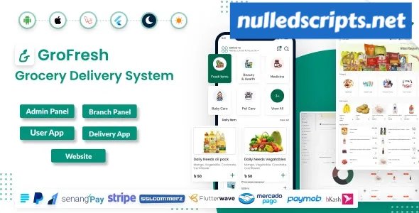GroFresh v7.0 - (Grocery, Pharmacy, eCommerce, Store) App and Web with Laravel Admin Panel + Delivery App - nulled - Android - CodeCanyon Null