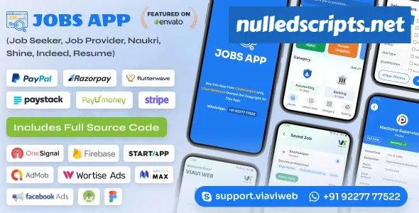 Android Jobs App v1.4 - Job Seeker, Job Provider, Naukri, Shine, Indeed, Resume - nulled - Android - CodeCanyon Null