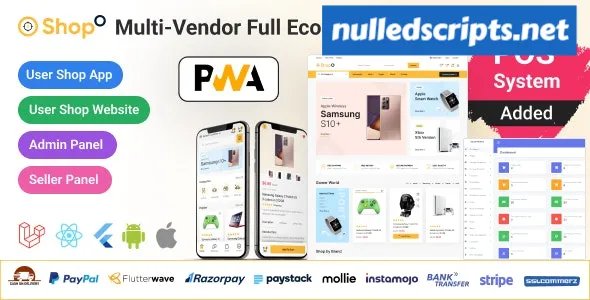 Shopo eCommerce v3.5.0 - Multivendor eCommerce Flutter App with Admin Panel & Website - Android - CodeCanyon Null