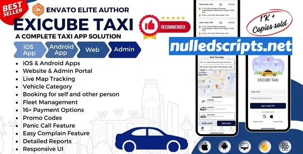 Exicube Taxi App v3.3.0 - Android - CodeCanyon Null