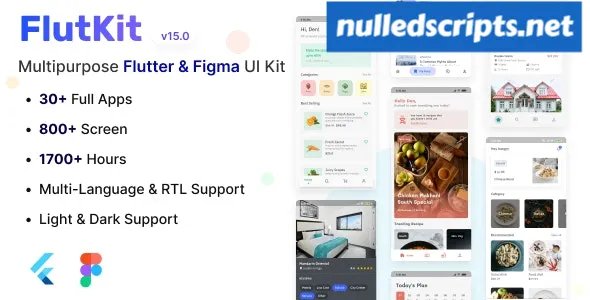 FlutKit v13 - Flutter UI Kit - Android - CodeCanyon Null