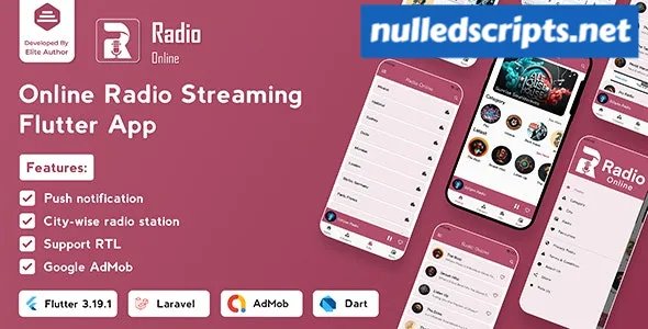 Radio Online v1.0.6 - Flutter Full App - Android - CodeCanyon Null