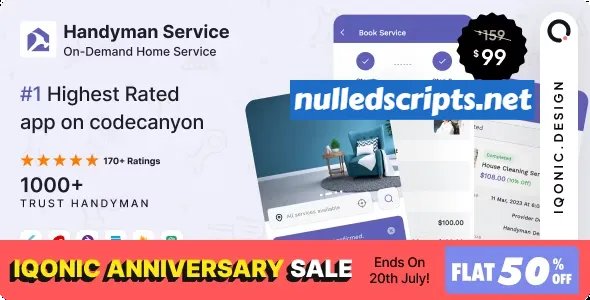 Handyman Service 7.16.0 - Flutter On-Demand Home Services App with Complete Solution - Android - CodeCanyon Null