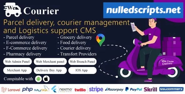 We Courier v1.4 - Courier and logistics management CMS with Merchant,Delivery app - Android - CodeCanyon Null