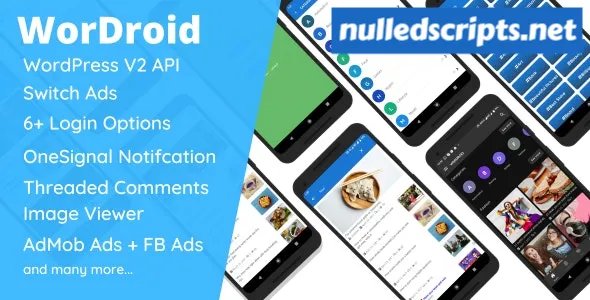 WorDroid v4.8 - Full Native WordPress Blog App - Android - CodeCanyon Null