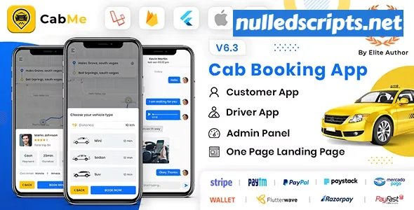 CabME v1.0 - Flutter Complete Taxi Booking Solution - Android - CodeCanyon Null
