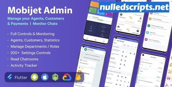 Mobijet ADMIN v1.0.12 - Manage & Monitor Agents, Customer & Payments | Android & iOS Flutter app - Android - CodeCanyon Null