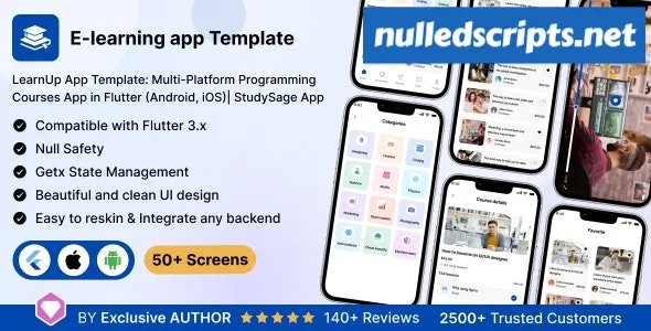 LearnUp UI App Template v1.0 - Multi-Platform Programming Courses in Flutter - Android - CodeCanyon Null