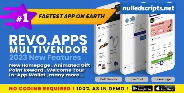 RevoMV v6.0.0 - Multivendor WCFM / Marketplace Flutter Android iOS App - Like Flipkart, Amazon, Shopee - nulled - Android - CodeCanyon Null