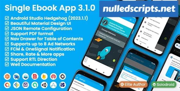 Single Ebook App v3.1.0 - Android - CodeCanyon Null