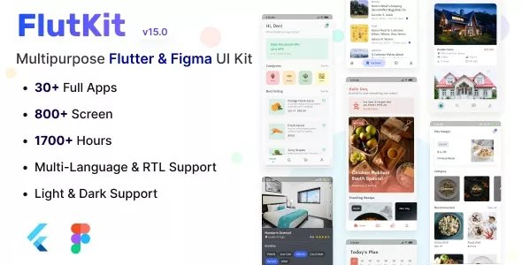 FlutKit - Flutter & Figma UI Kit - Android - CodeCanyon Null