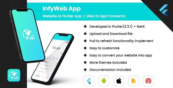 Web to App - Convert Website to Flutter App | Web View App | Web to App Convertor (Android, iOS) - Android - CodeCanyon Null