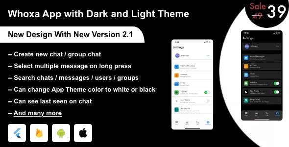 Whoxa v2.0.4 - WhatsApp Clone App | Chat, Audio, Video App Flutter Android and iOS with Admin Panel - Android - CodeCanyon Null