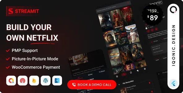 Streamit - Movie, TV Show, Video Streaming Flutter App with WordPress Backend - Android - CodeCanyon Null