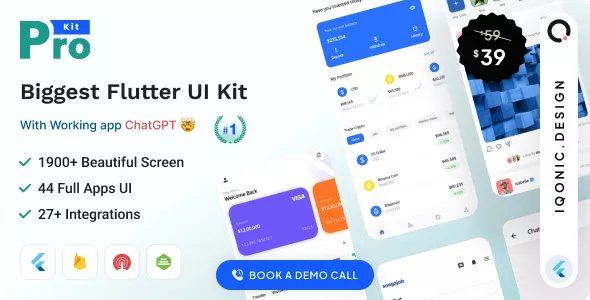 Prokit Flutter - Flutter UI Kit with Chat GPT App - Android - CodeCanyon Null