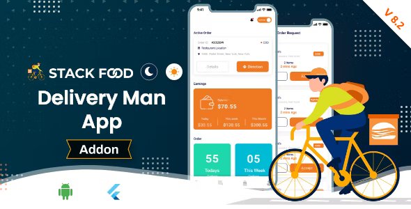 StackFood Multi Restaurant - Food Ordering Delivery Man App - Android - CodeCanyon Null