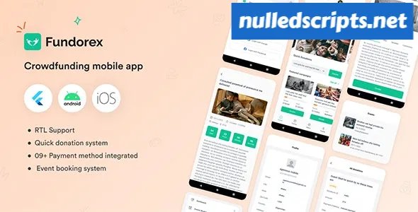Fundorex v1.4.0 - Crowdfunding Platform Flutter Mobile App - Android - CodeCanyon Null