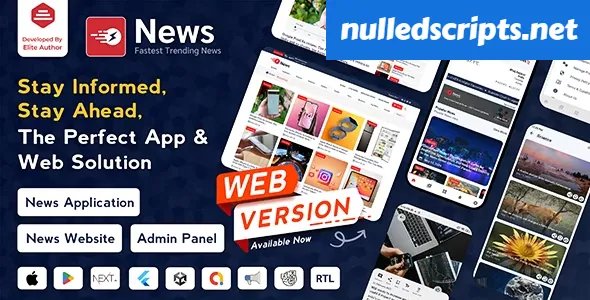 News - Flutter News App for Android & iOS with Admin Panel - v3.2.1 - Android - CodeCanyon Null