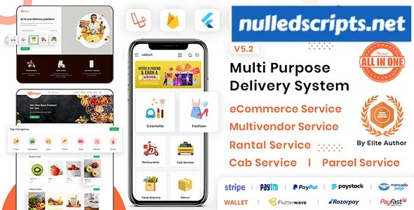 eMart v6.3 - Multivendor Food, On-demand, eCommerce, Parcel, Taxi Booking, Car Rent App with Admin & Web - Android - CodeCanyon Null