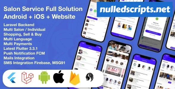 Multi Salon, Individual Appointments Booking System Full App Solution Flutter / Laravel / Angular - v8.0 - Android - CodeCanyon Null