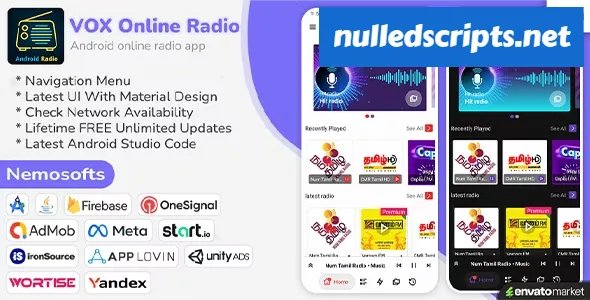 Android VOX Online Radio v10.1 - Android - CodeCanyon Null