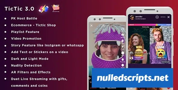 TicTic - Android media app for creating and sharing short videos - 20 November 2024 - Android - CodeCanyon Null