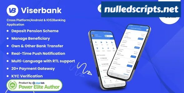 ViserBank v2.0 - Cross Platform Internet Banking Application - Android - CodeCanyon Null