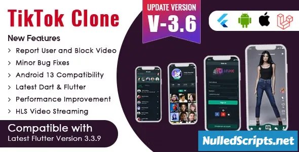 Flutter - TikTok Clone - Triller Clone & Short Video Streaming Mobile App for Android & iOS v4.1 - Android - CodeCanyon Null
