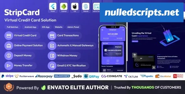StripCard - Virtual Credit Card Full Solution - v3.8.0 - Android - CodeCanyon Null
