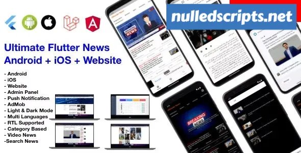 News Full App - Flutter App Android + iOS + Website - v3.0 - Android - CodeCanyon Null