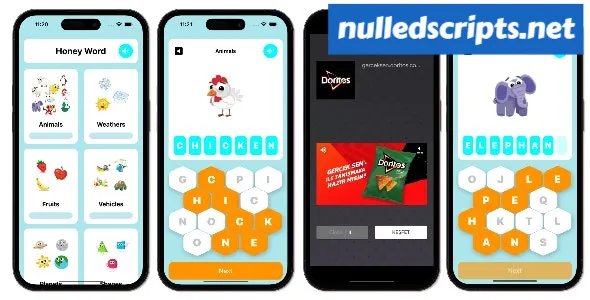 Honey Word Puzzle Game - SwiftUI Full iOS Game For Kids - Android - CodeCanyon Null