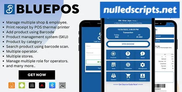 BLUEPOS v1.1 - Android Mobile Point of sale (POS) With Admin Backend API - Android - CodeCanyon Null