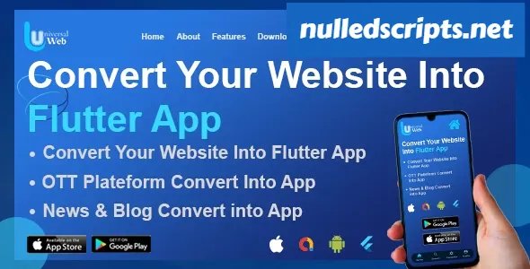 UniversalWeb - Convert Website to a Flutter App - 8 April 2023 - Android - CodeCanyon Null