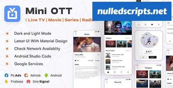 Mini OTT v2.0 - Live TV, Streaming, Movie, Radio - Android - CodeCanyon Null
