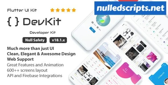 DevKit v17.1.3 - Flutter UI Kit - Android - CodeCanyon Null
