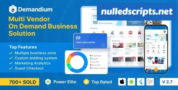 Demandium v2.1 - Multi Provider On Demand, Handyman, Home service App with admin panel - nulled - Android - CodeCanyon Null