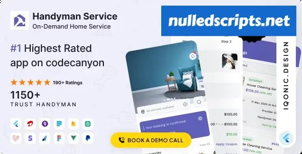 Handyman Service v10.0.0 - Flutter On-Demand Home Services App with Complete Solution - Android - CodeCanyon Null