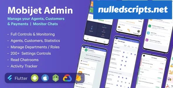 Mobijet ADMIN v1.0.15 - Manage & Monitor Agents, Customer & Payments | Android & iOS Flutter app - Android - CodeCanyon Null