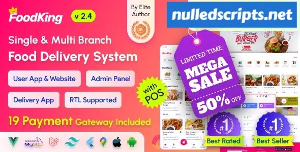 FoodKing v1.3 - Restaurant Food Delivery System with Admin Panel & Delivery Man App | Restaurant POS - Android - CodeCanyon Null
