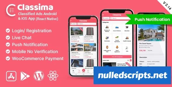 Classima v2.33.14 - Classified ads Android & iOS App - Android - CodeCanyon Null