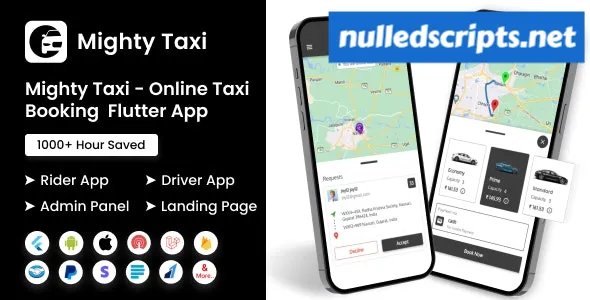 MightyTaxi v9.0 - Flutter Online Taxi Booking Full Solution - Android - CodeCanyon Null