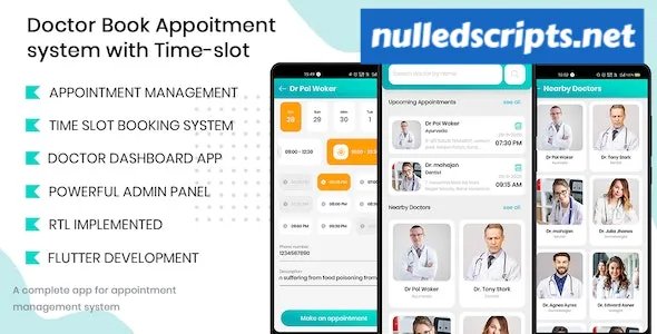 Doctor Finder v5.1 - Appointment Booking With Time-slot app - Android - CodeCanyon Null