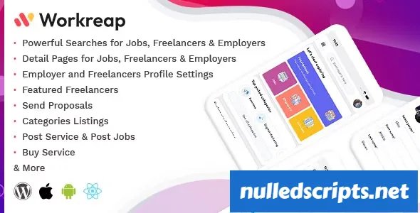Workreap React Native v2.6 - Android and IOS Mobile APP - Android - CodeCanyon Null