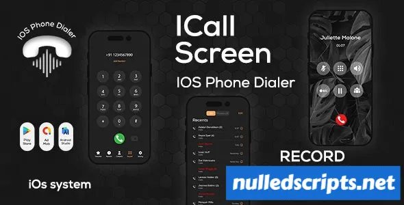 iCall OS16 v1.0.0 - Color Phone Flash - iPhone Style Call - iCallScreen Dialer - iCall Dialer Screen - Android - CodeCanyon Null