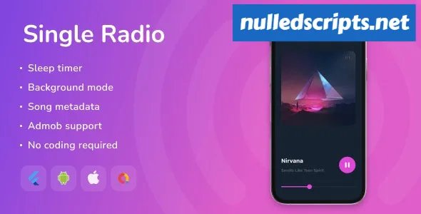 Single Radio v1.8 - Flutter Full App - Android - CodeCanyon Null