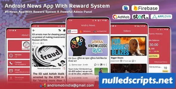 Andro News v1.0 - Android News App With Reward System - Android - CodeCanyon Null