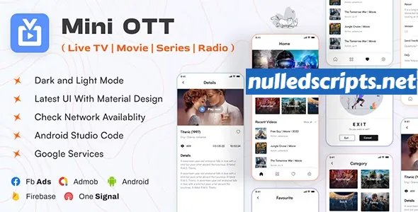 Mini OTT v1.0 - Live TV, Streaming, Movie, Radio - Android - CodeCanyon Null